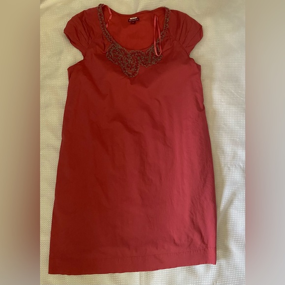 Merona Pink Sleeveless 100% Cotton Round Neck Dress Women’s Size XL - Picture 7 of 14